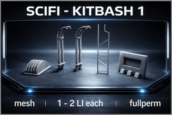 scifi kitbash 1 - mesh - builder edition