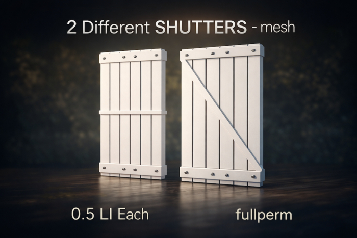 2 diff. shutters mesh -builder edition