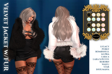 Studio Craft * Velvet Jacket w/fur UNPACKER