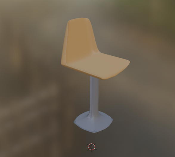 beige bar chair