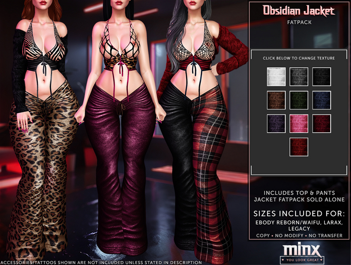 Minx - Obsidian Jacket FATPACK (add me)