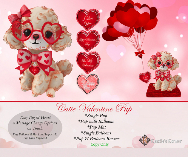 ~KK~Cutie Valentine Pup