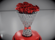 NotReality- Diamond Covered Rose Bouquet