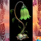 Green Flower Lamp