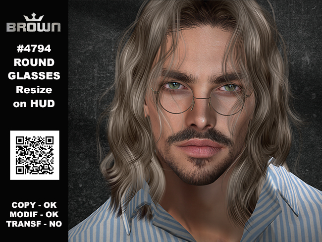 4794 ROUND GLASSES Resize on HUD