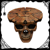 Big Skull Wood Round Table,skull