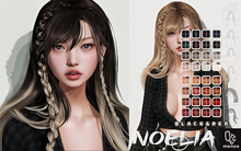 [monso] Noelia Hair /Black & Red