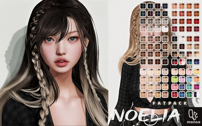 [monso] Noelia Hair /Fatpack