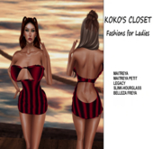 KOKO'S CLOSET MAROON DRESS