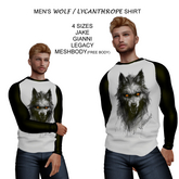 Halloween WOLF / LYCANTHROPE  MENS SHIRT fixed