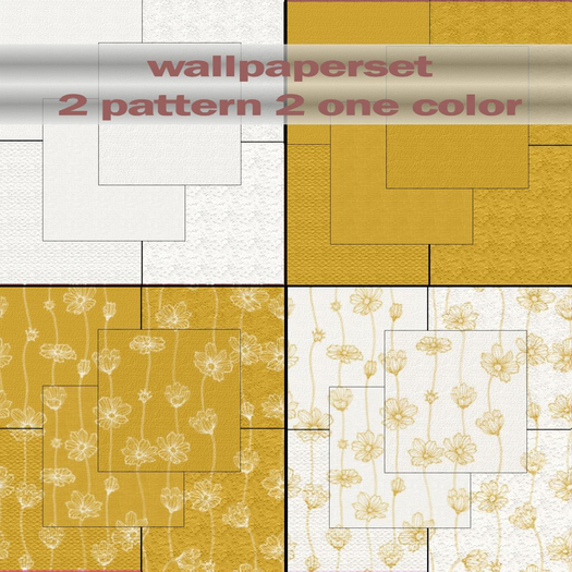 WALLPAPER SET FLOWER MG0809