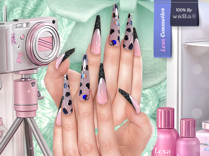 Lexa - Night Coffin Nails