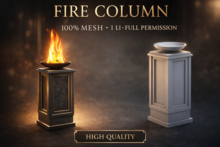 fire column - saeule- mesh - builder edition