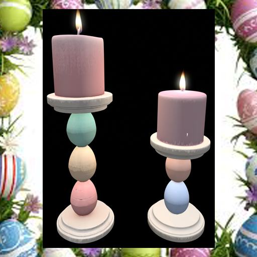 Easter Egg Candle Set
