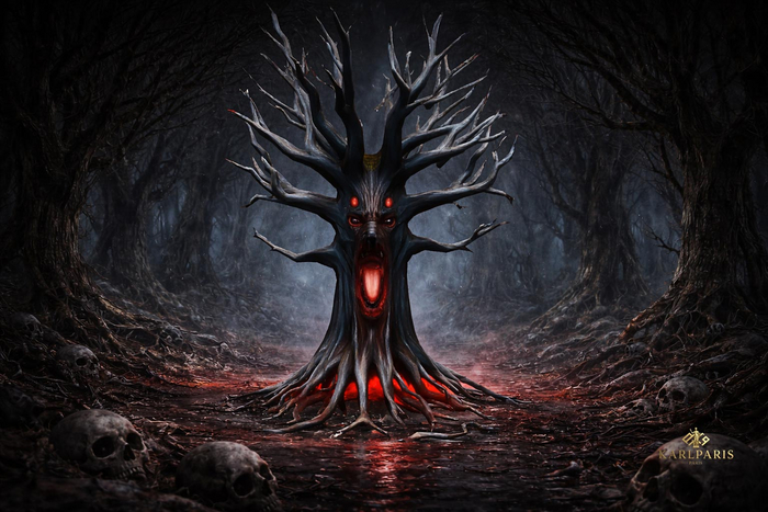 The Screaming Root – Cursed Tree Entity