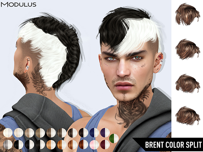 Modulus - Brent Hair - Color Split - Style HUD +