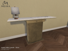 Meira Lumin Table Console - Brass