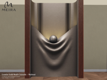 Meira Lumin Fold Wall Console - Walnut