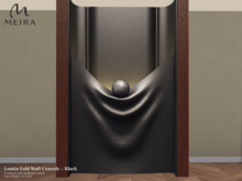 Meira Lumin Fold Wall Console - Black