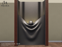 Meira Lumin Fold Wall Console - Basalt