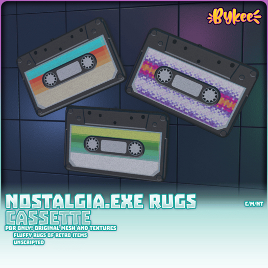[Bykee] Nostalgia.exe Rugs - Cassette