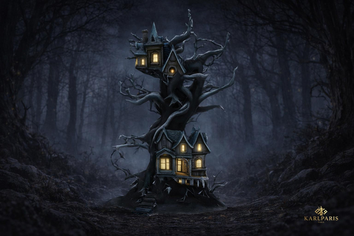 Twisted Hearth Tree – Haunted Dwelling Landmark