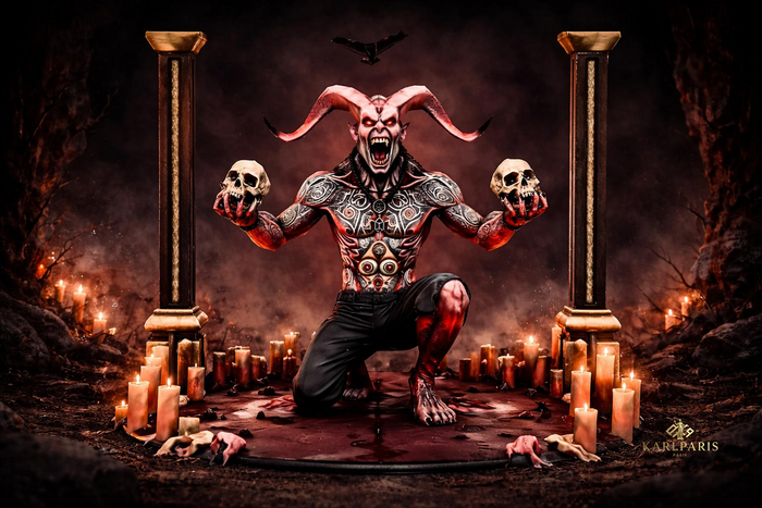 Bloodrite Horned Herald – Infernal Ritual Figure