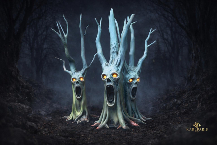 Screaming Wraith Trees – Cursed Forest Sentinels