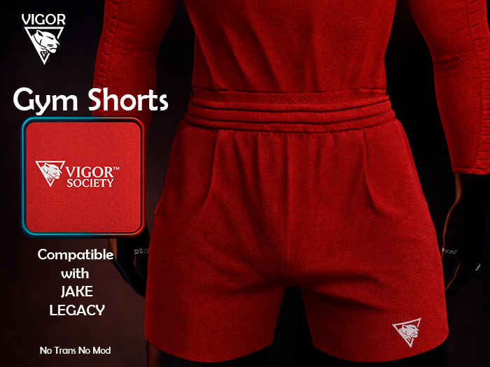 V. Gym Shorts RED *Unpack