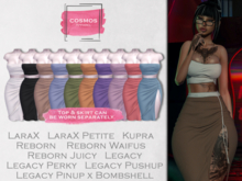 [COSMOS] Paulina Top + Skirt Set / 10 Colors Fatpack Demo