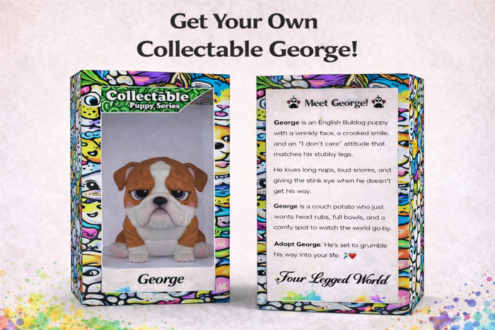 Bulldog pup collection Crate