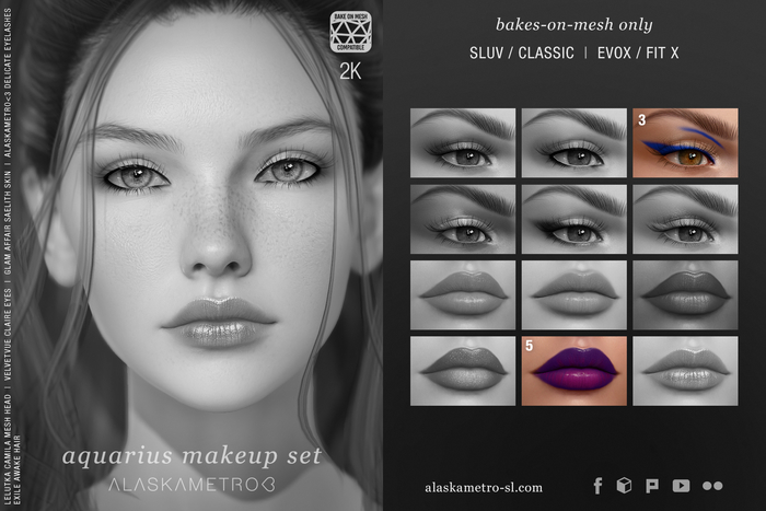 "Aquarius" 2K BOM makeup TESTER | EvoX | SLUV