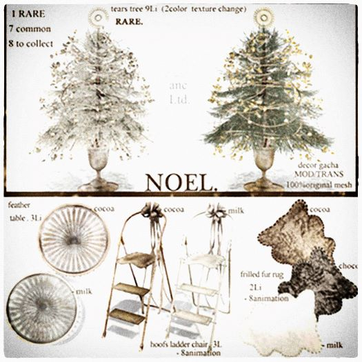 .{anc} NOEL. :  tears tree RARE