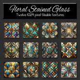 *Wallflowers* Floral Stained Glass