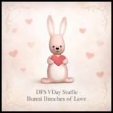 DFS VDay Stuffie - Bunni Bunches of Love - ACTUAL ITEM