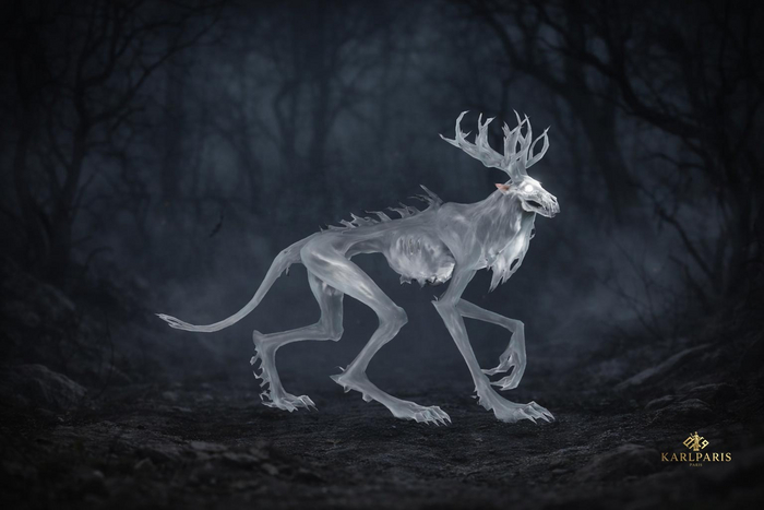 Spectral Forest Stalker – Antlered Wraith Beast