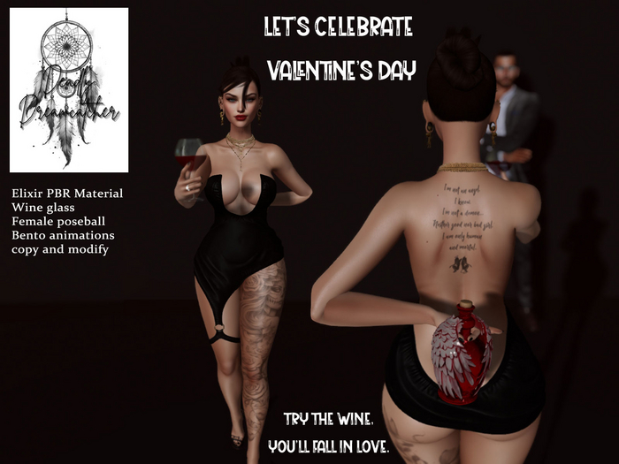 DD Valentine Elixir - Bento pose