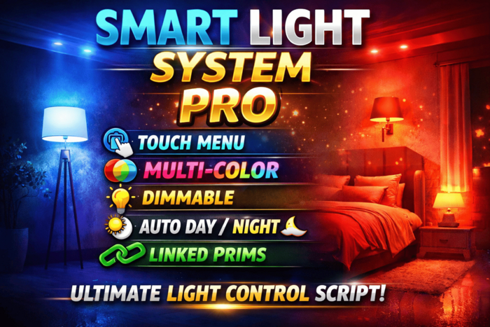 Smart Light System Pro – Touch Menu, Auto Day/Night, Dimmable & Multi-Color Script