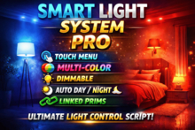 Smart Light System Pro – Touch Menu, Auto Day/Night, Dimmable & Multi-Color Script
