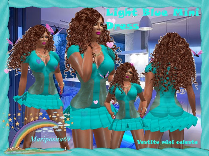 Light Blue Mini Dress