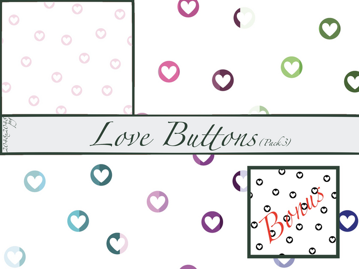 Love Buttons (pack3)