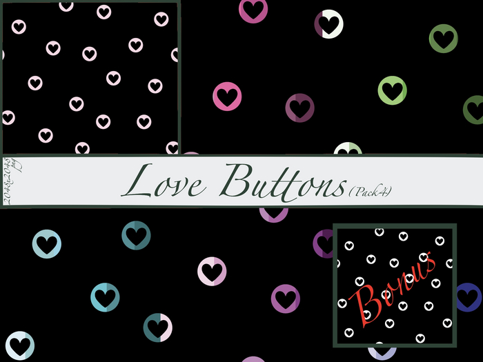 Love Buttons (pack4)