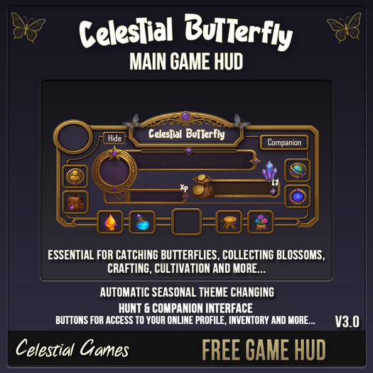 [Celestial Butterfly Hunt] Hud