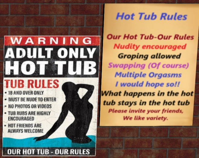 Hot Tub Signs