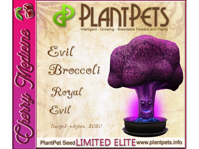 Second Life Marketplace - PlantPet Seed [Evil Broccoli *Royal Evil*]