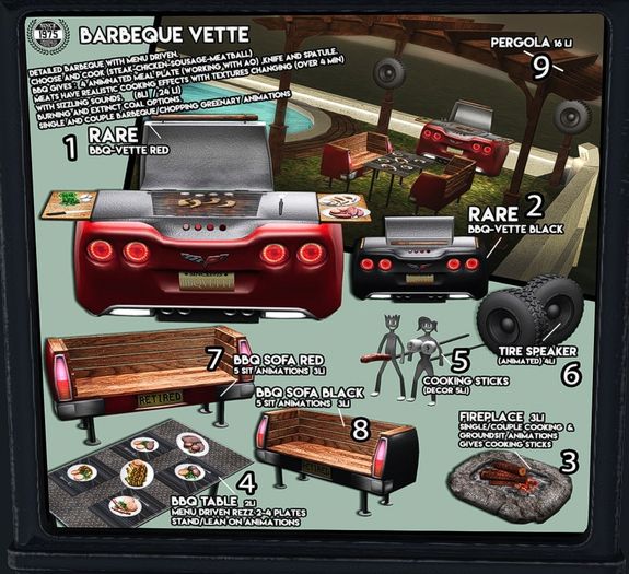 01-[Since1975]-BBQVette (Red) RARE