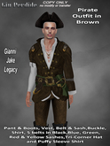 Pirate Outfit in Brown