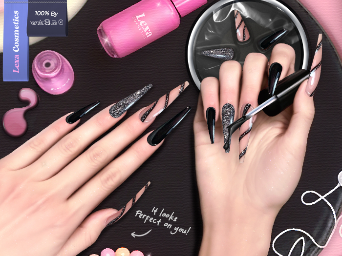 Lexa - Genoux Coffin Nails 