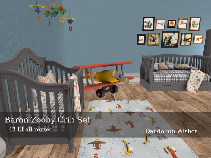 *DW*  Baron  Zooby Crib Set