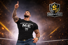 Roman Reigns "Acknowledge Me" Men's T-Shirt (Black)